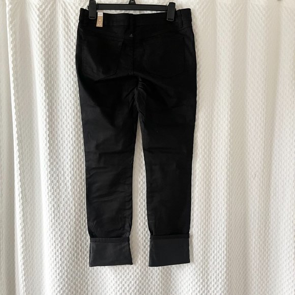 New Prana Kara Jeans  Rolled Cuffed Straight Leg 4/27 Black Out 1965611 - Picture 3 of 5